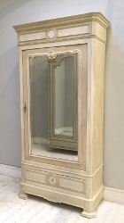FRENCH ANTIQUE SINGLE DOOR ARMOIRE